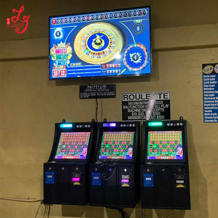 Wall Roulette Mega Jackpot Gambling Casino Slot Game Machine For 3 Players